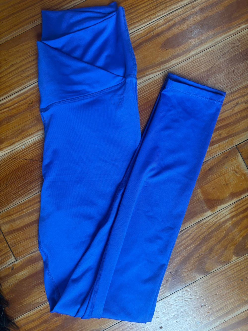 Blue High-Waist Leggings - Sporty Comfort